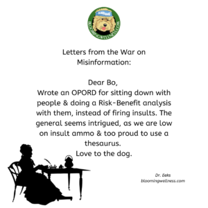 Letters from the War on Misinformation